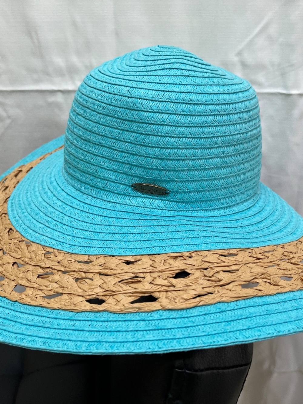Panama Jack Sun Hat Blue & Straw